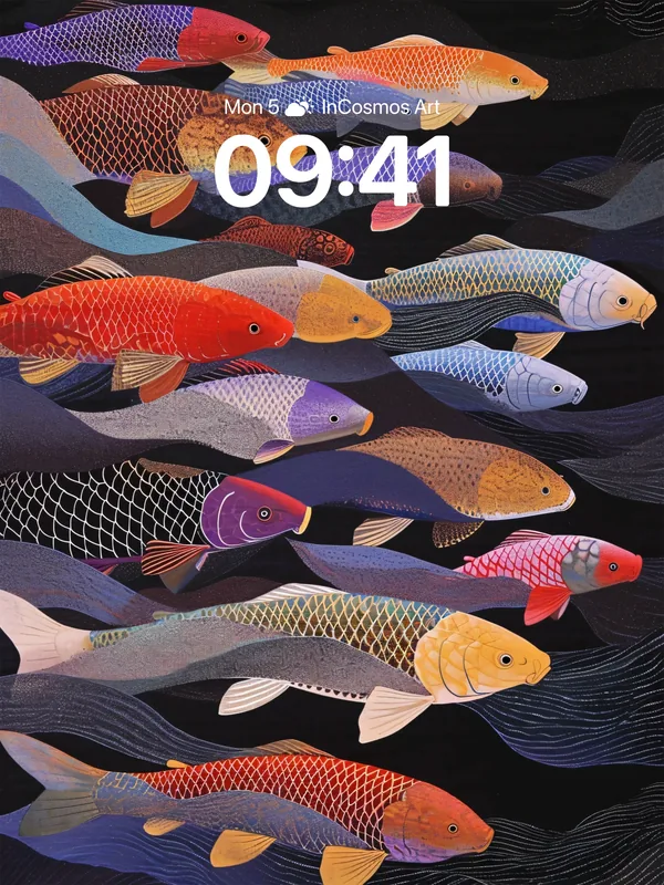 Fish Swimming in the Sea