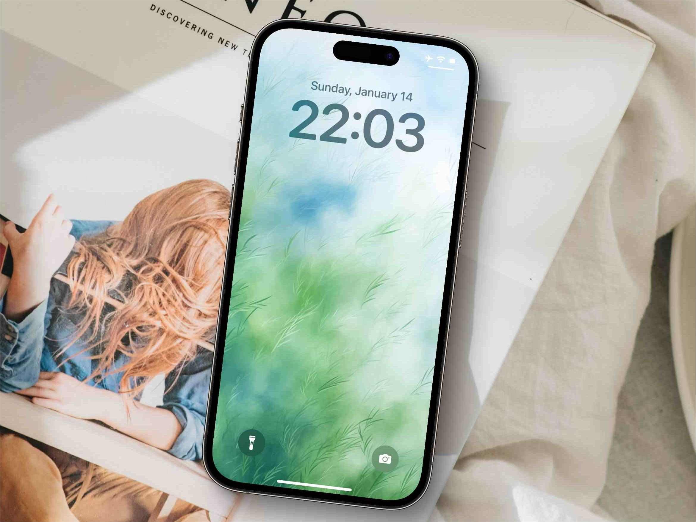 Green Watercolor Illustration Download 4k