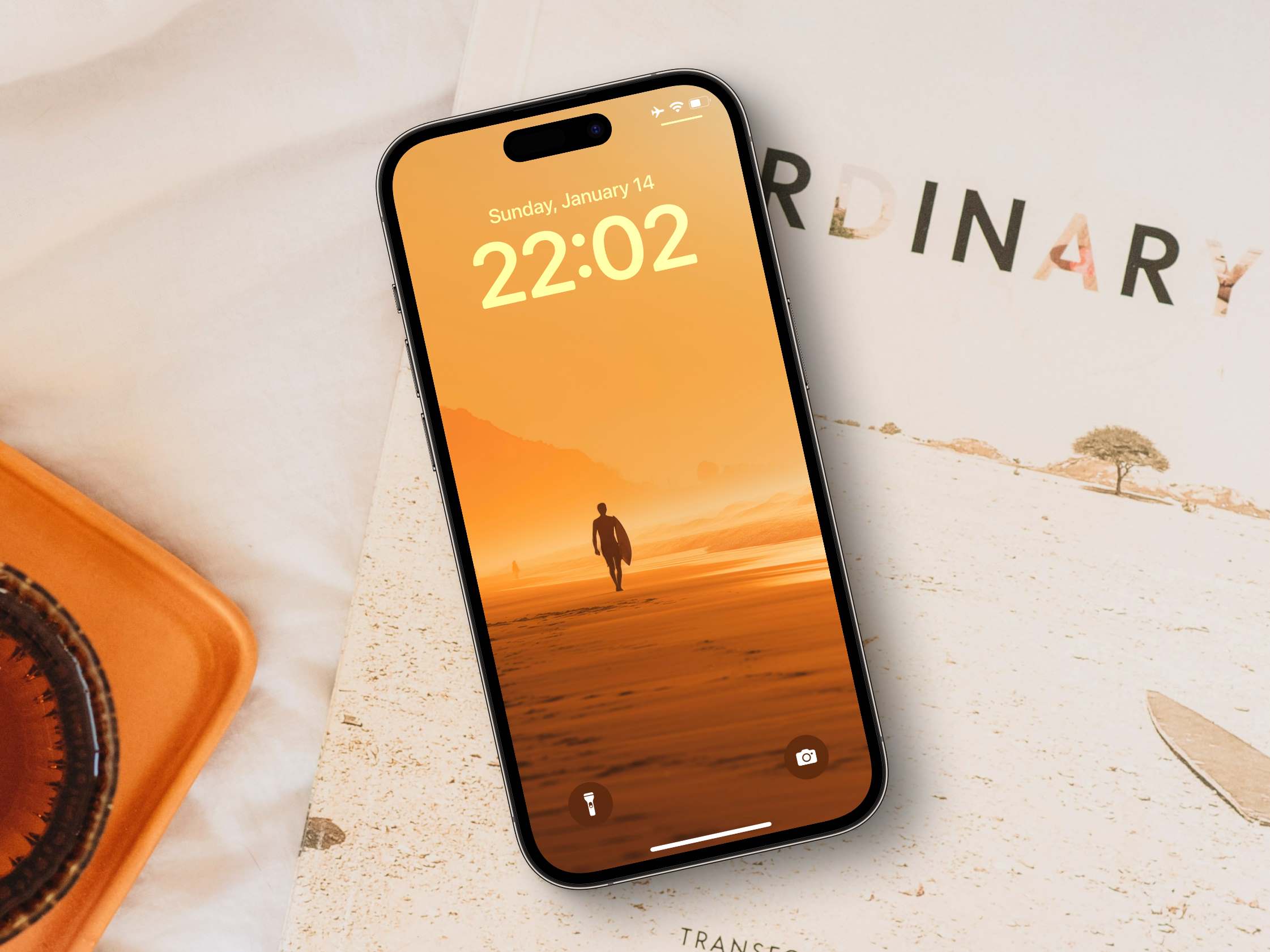 A Surfer at Sunrise Wallpaper Download 4k