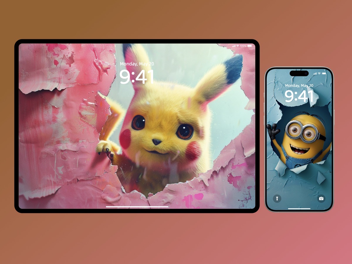 Download Cute Anime Characters Come into Real Life Wallpaper Background 8K