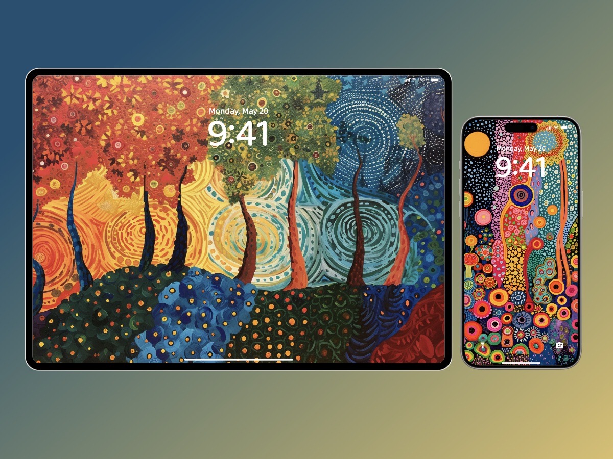 Download Colorful Yayoi Kusama’s Art Wallpaper for iPhone and Android