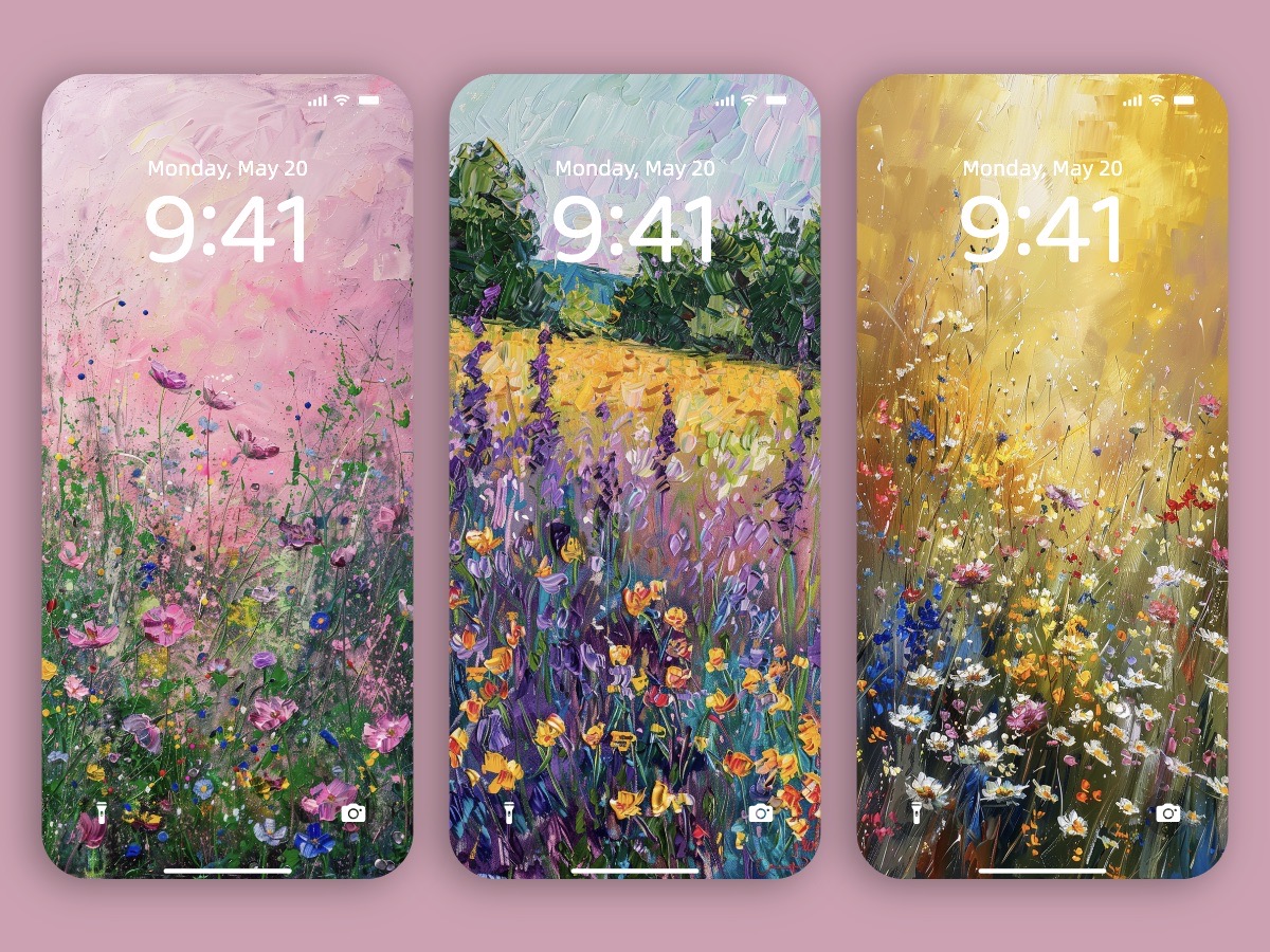 Download Beautiful Impressionist Flower Painting Art Wallpaper Background 8k
