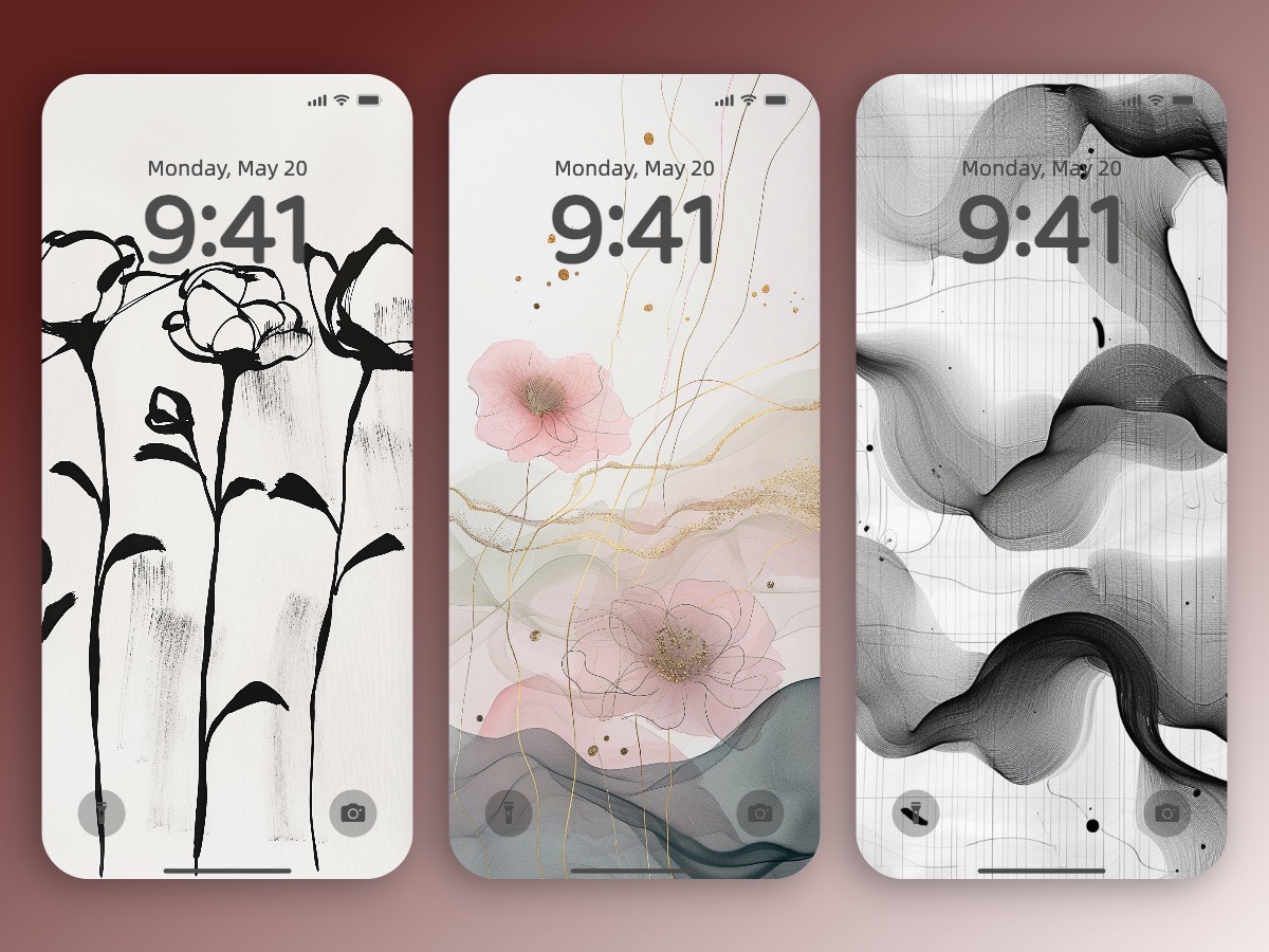 Download Abstract Ink Painting Minimal Wallpaper Background 8K