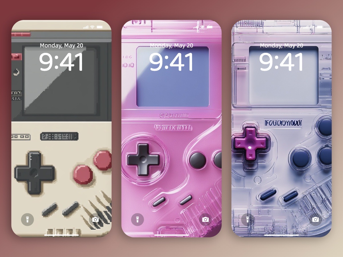 Download Retro Classic Colorful Nintendo Gameboy Wallpaper 8K