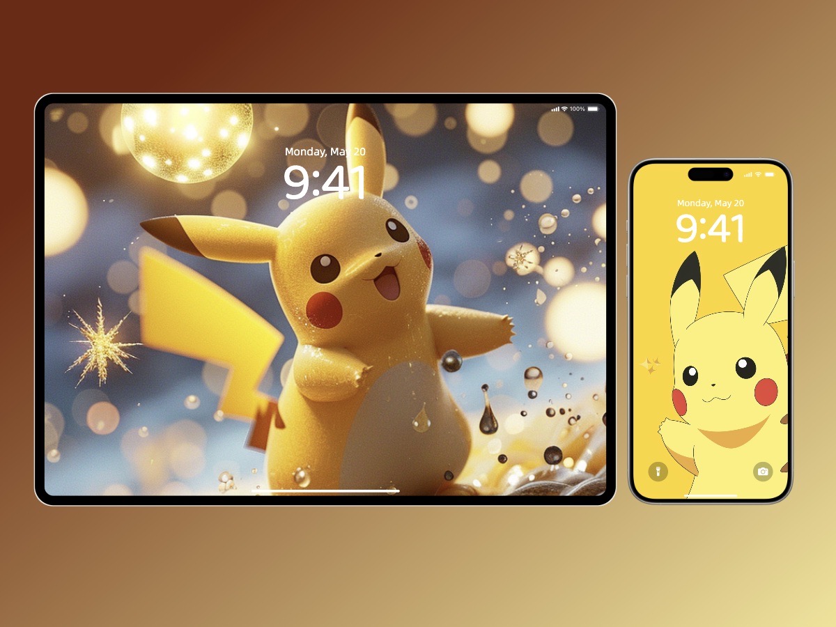 Download Cutest Pikachu Minimalist Wallpaper 8K for iPhone & Android