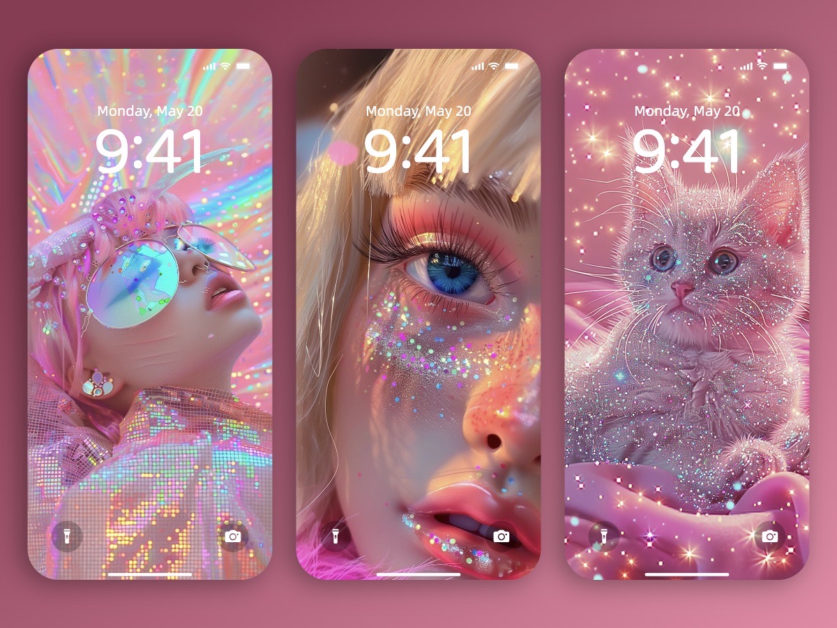 Download Beautiful Sparkling Glitter Fashion Wallpapers for Phone