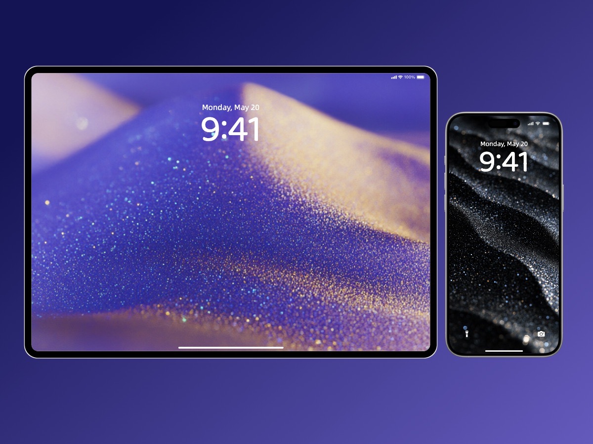 Download Shimmering Sand Minimalist Wallpapers 8K