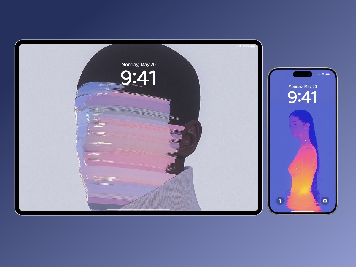 Download Minimalist Abstract Portrait Art Wallpapers 8K for iPhone & Android