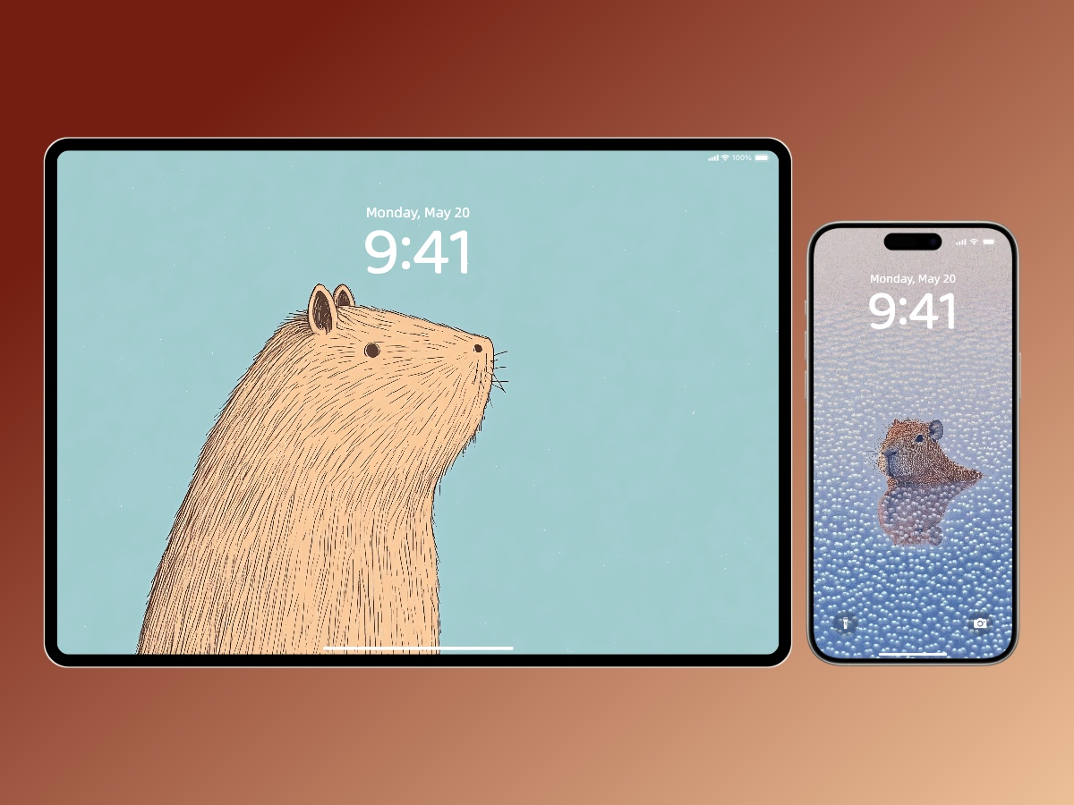 Download Cute Capybara Wallpapers 8K for iPhone & Android