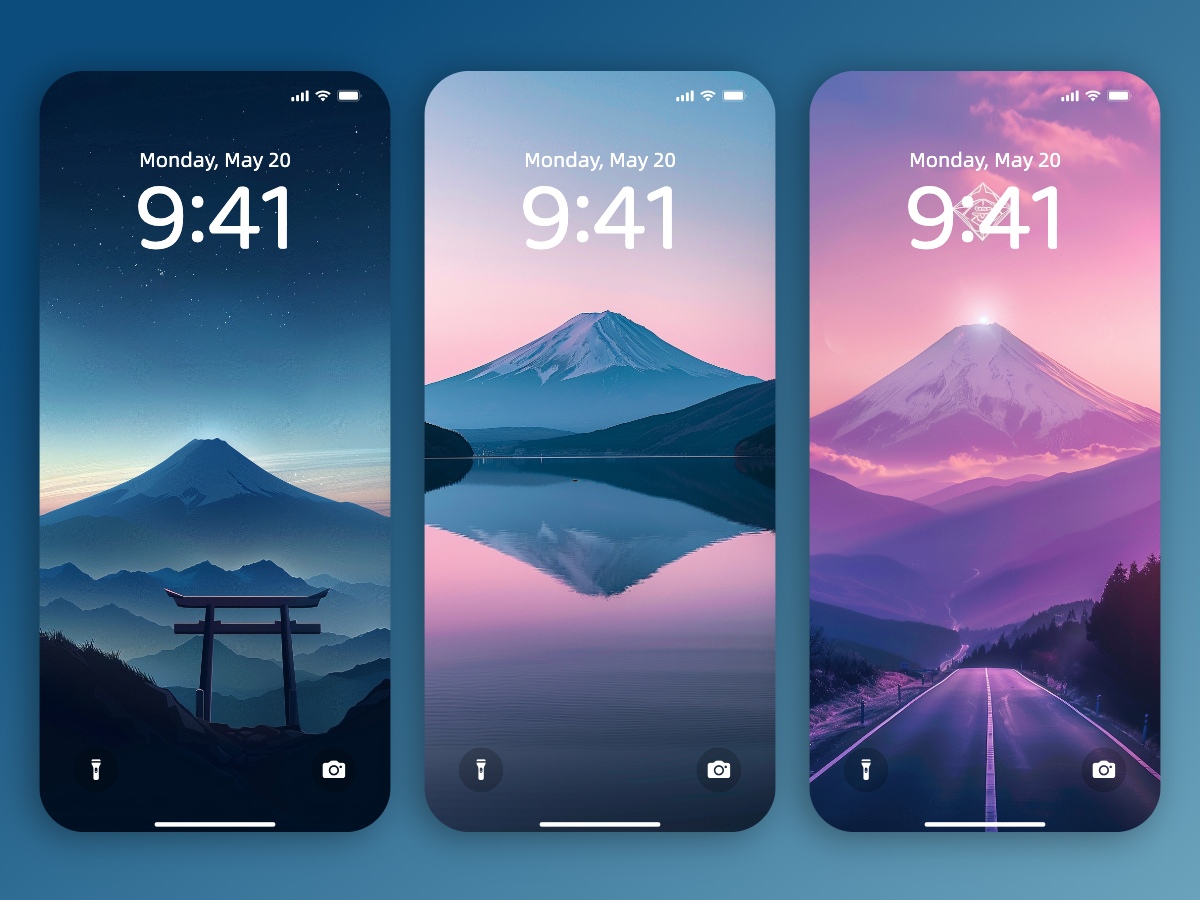 Download Beautiful Mount Fuji Photography Minimalist Wallpapers 8K for iPhone & Android