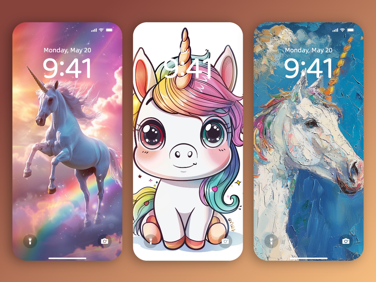 Download Cute & Beautiful Unicorn Wallpapers 8K for iPhone & Android