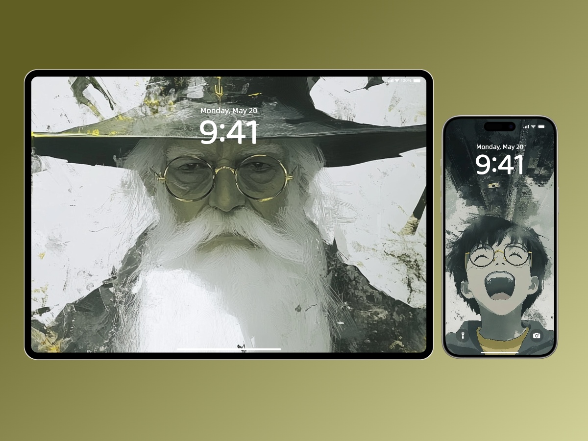 Download Monochrome Harry Potter Illustration Wallpapers 8K for iPhone & Android