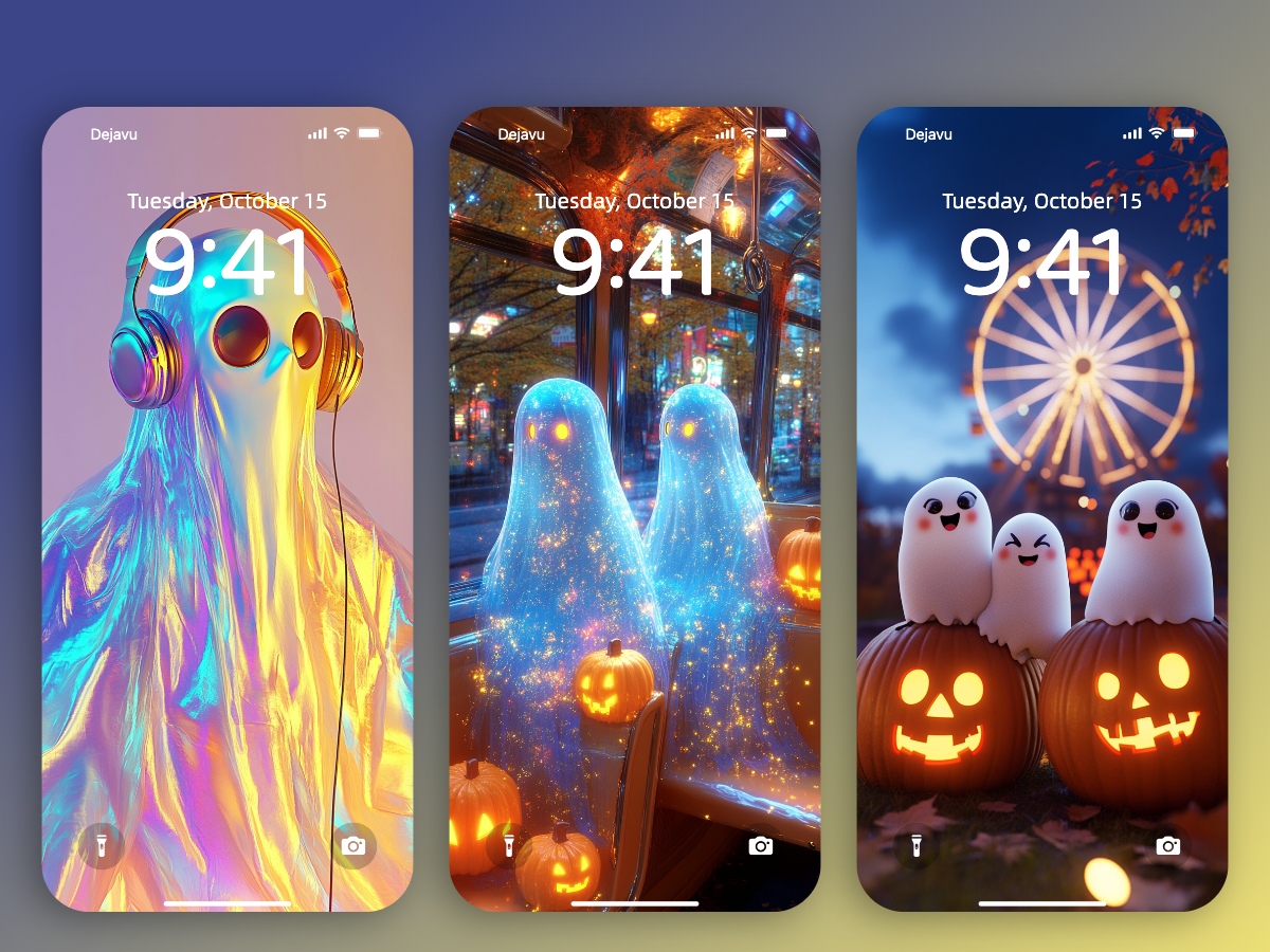 Download Cute Funny Ghost Halloween Wallpapers 8K for iPhone & Android