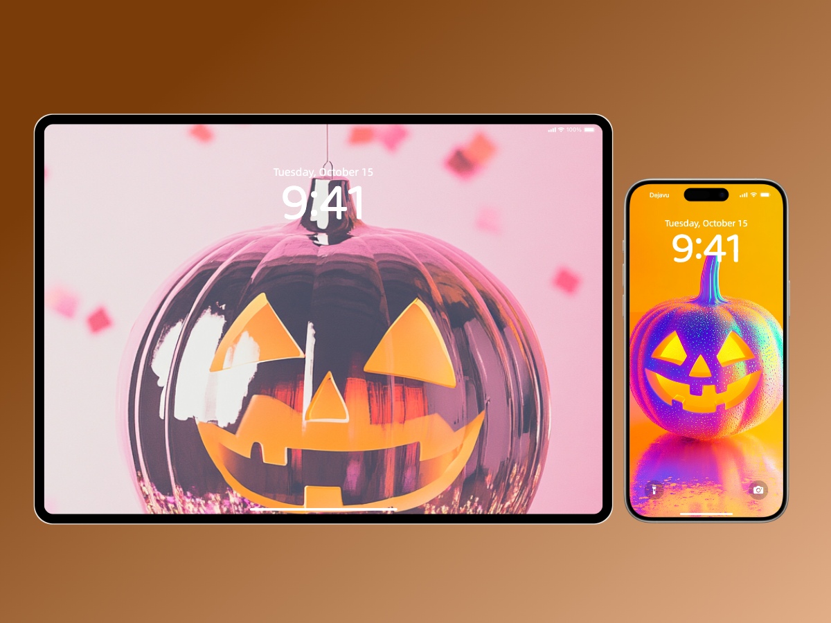 Download Funny Pumpkin Halloween Minimalist Wallpapers 8K for iPhone & Android