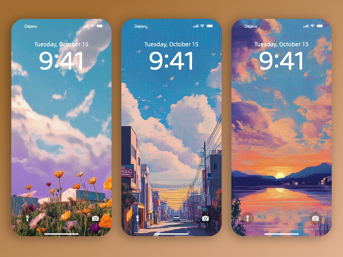 Download Anime Style Dreamy Sky Wallpapers 8K for iPhone & Android
