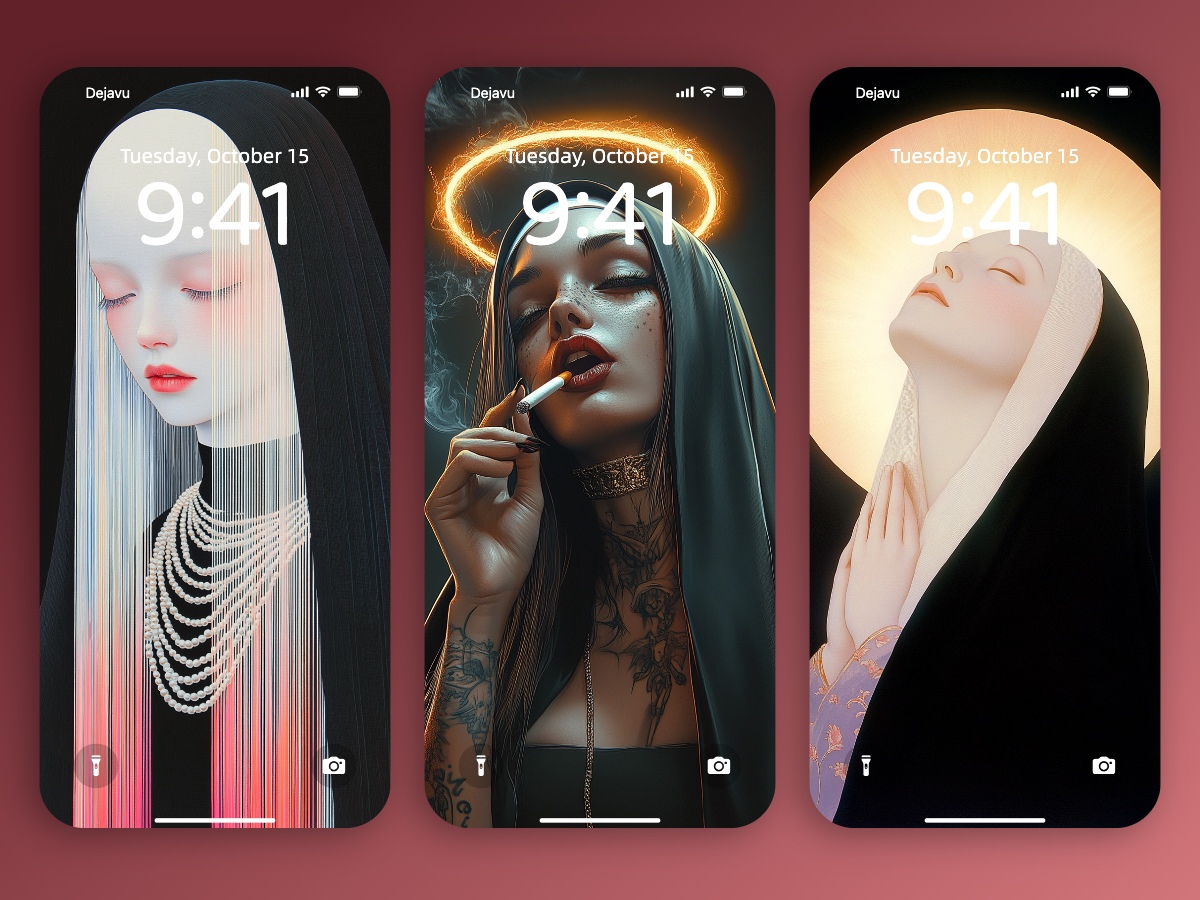 Download Beautiful Nun Halloween Wallpapers 8K for iPhone & Android