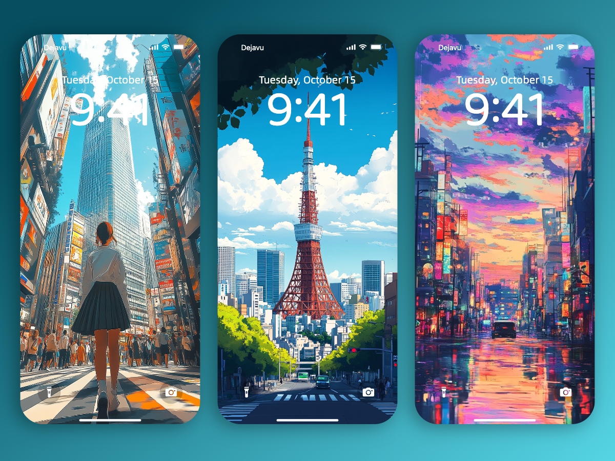 Download Anime Style Tokyo Scene Wallpapers 8K for iPhone & Android