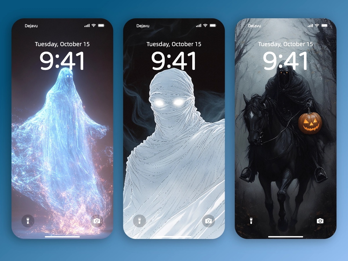 Download Minimalist Ghost Halloween Wallpapers 8K for iPhone & Android