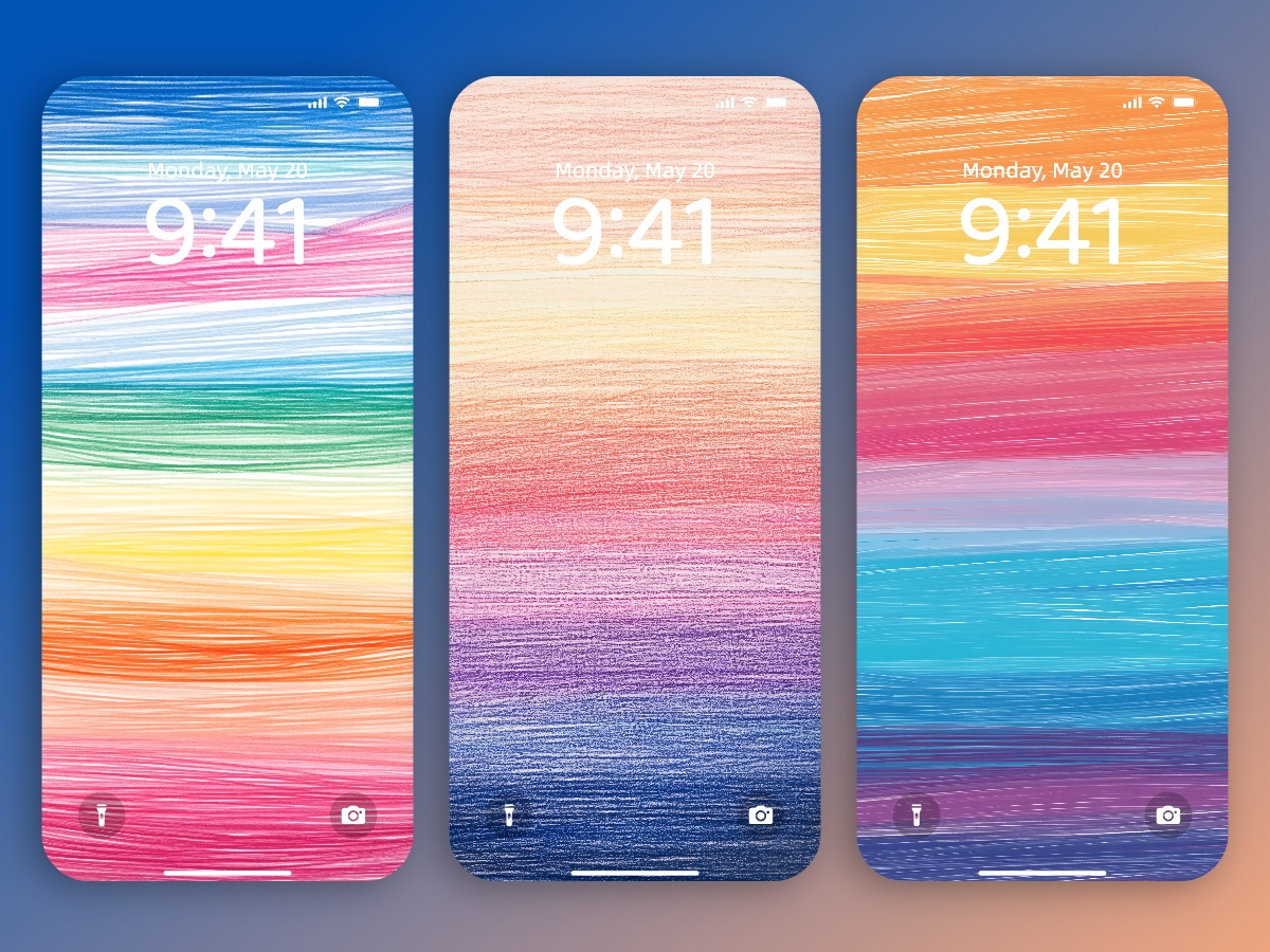 Download Crayon Drawing Rainbow Wallpapers 8K for iPhone & Android