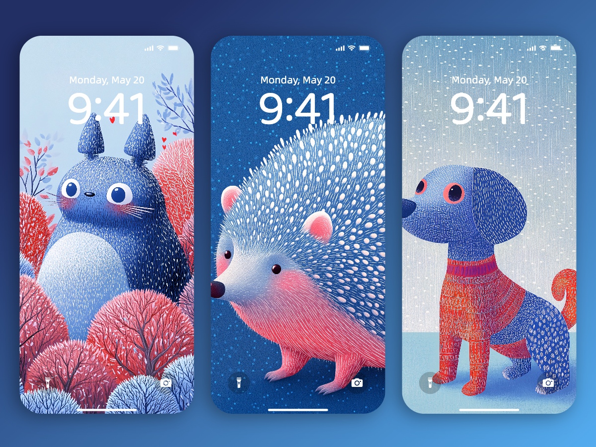 Download Cute Animal Illustration Wallpapers 8K for iPhone & Android