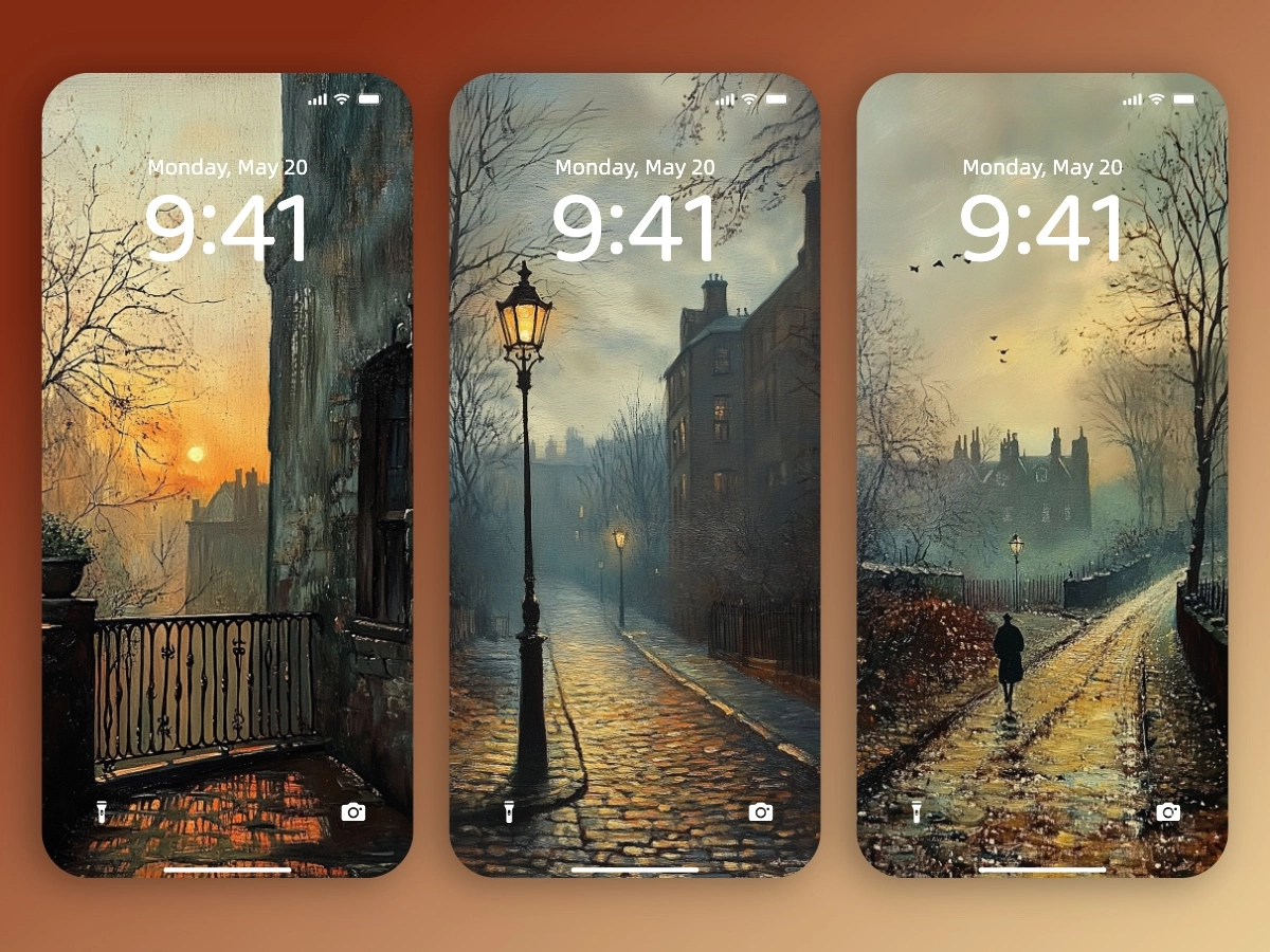 Download Retro Style Oil Painting Wallpapers 8K for iPhone & Android