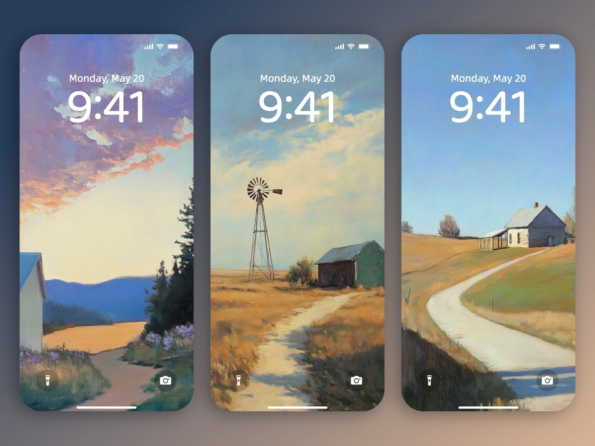 Download Tim Allen Lawson Style Landscape Painting Wallpapers 8K for iPhone & Android