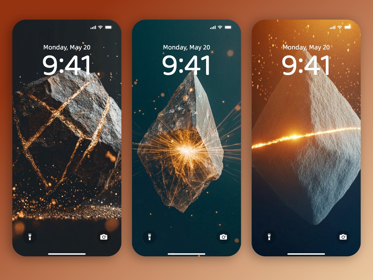 Download Space Rocks Minimalist Wallpapers 8K for iPhone & Android