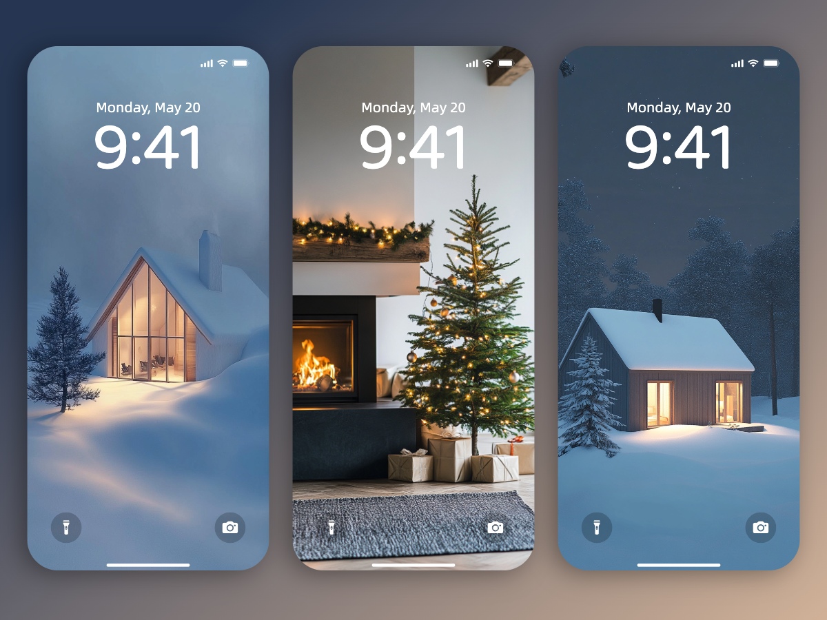 Download Minimalist Christmas Photography Wallpapers 8K for iPhone & Android