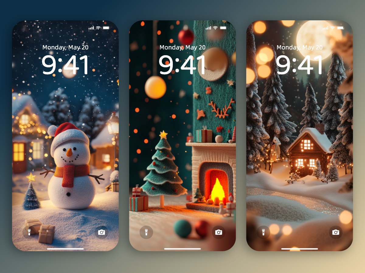 Download Cute Christmas Scenery Wallpapers 8K for iPhone & Android