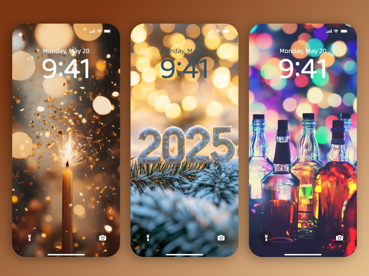 Download 2025 New Year Vibes Wallpapers 8K for iPhone & Android