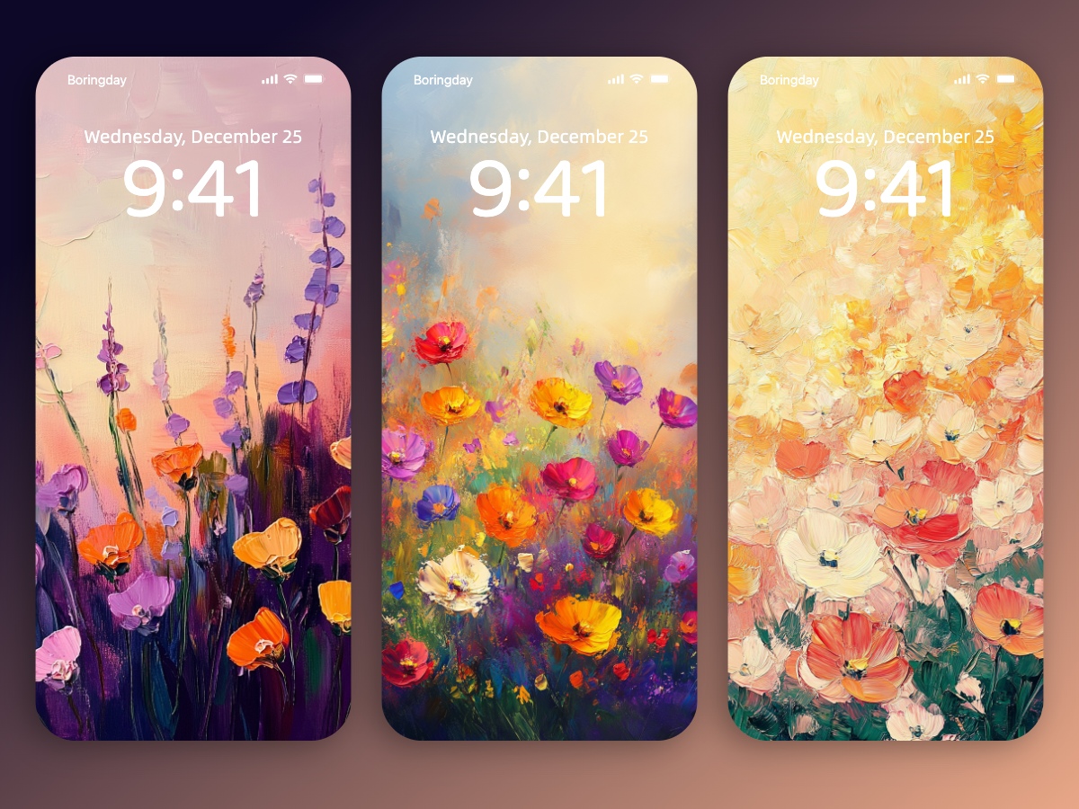 Download Impressionist Flowers Art Wallpapers 8K for iPhone & Android