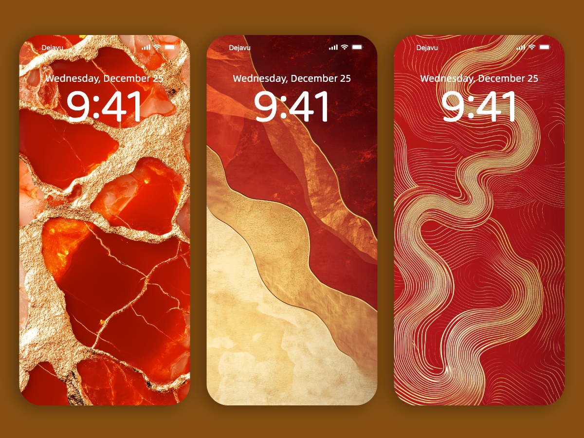 Download Red-Gold Minimal Chinese New Year 2025 Wallpapers 8K for iPhone & Android