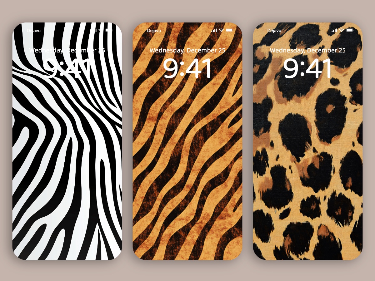 Download Animal Stripes and Spots Minimal Wallpapers 8K for iPhone & Android