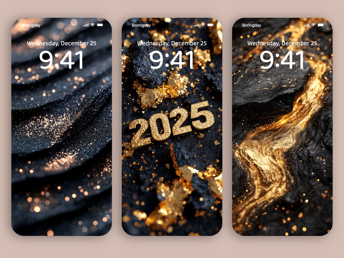 Download Abstract Black and Gold Minimal Wallpapers 8K for iPhone & Android
