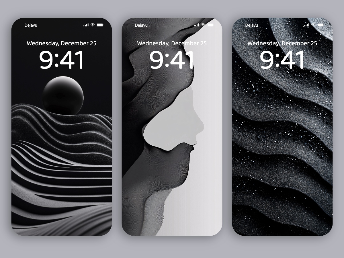 Download Abstract Black and White Texture Minimal Wallpapers 8K for iPhone & Android