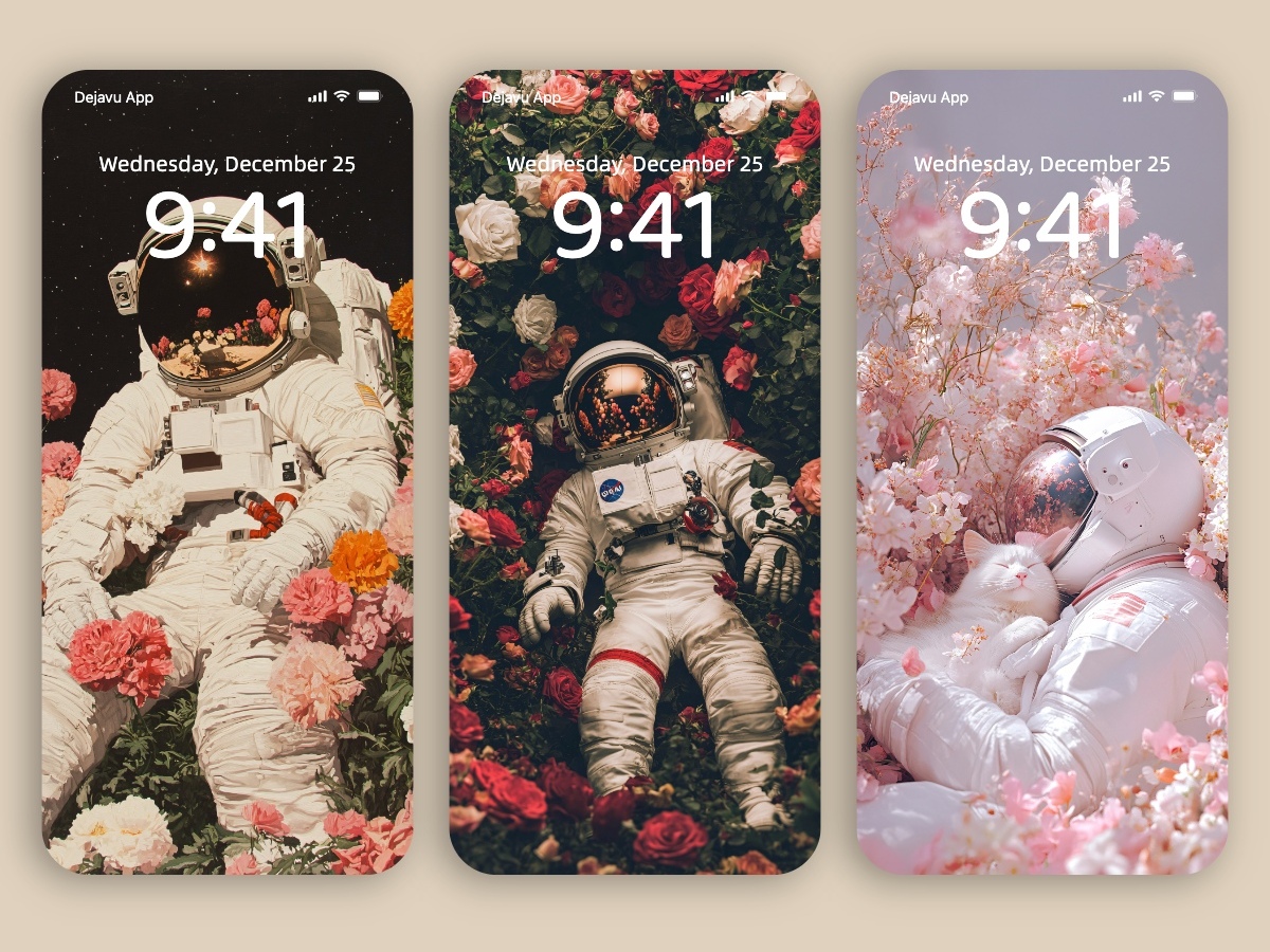 Download Astronauts and Blooms 8K Wallpapers: When Space Meets Life for iPhone & Android