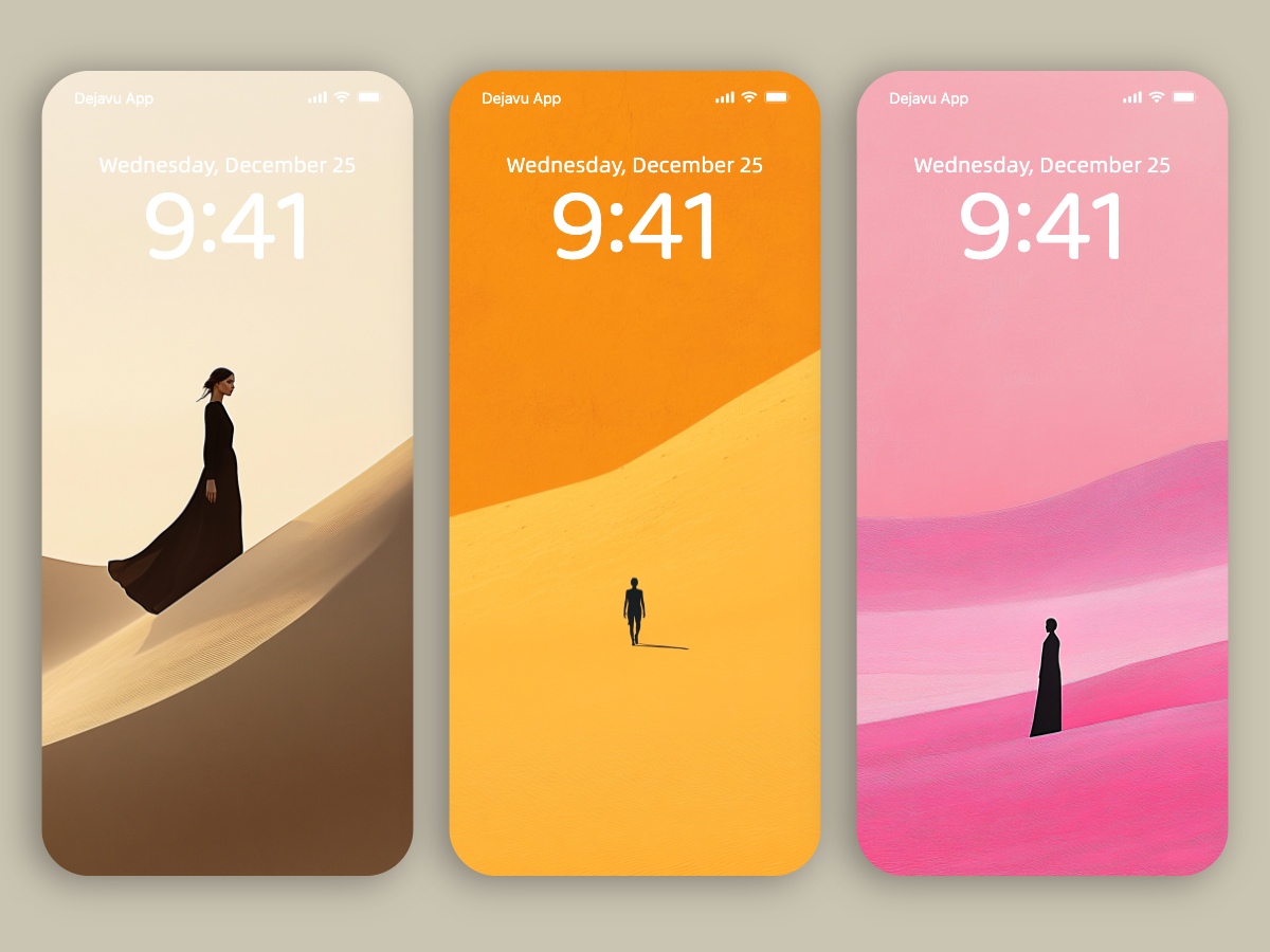 Download Minimalist Desert Illustration Wallpapers 8K for iPhone & Android
