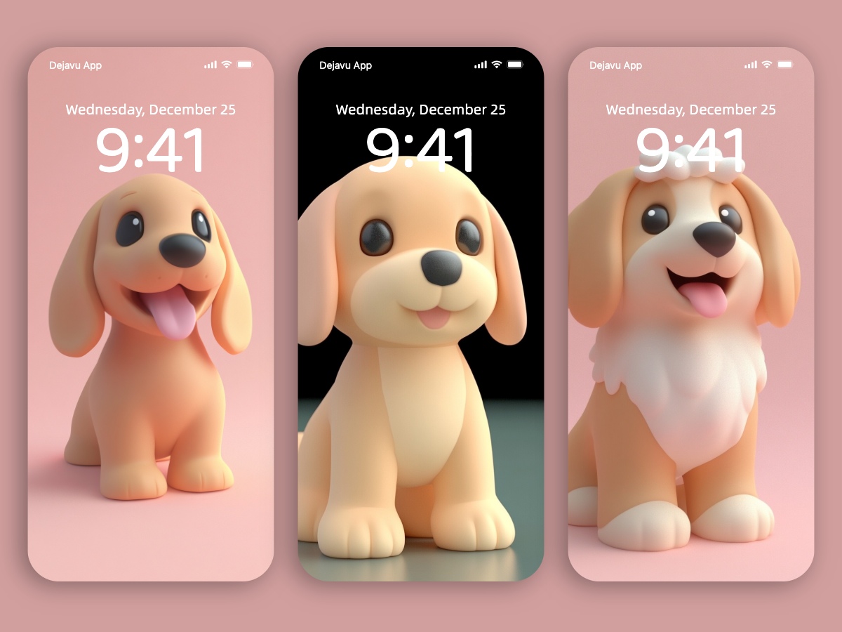 Download Cartoon Cute Dogs Wallpapers 8K for iPhone & Android