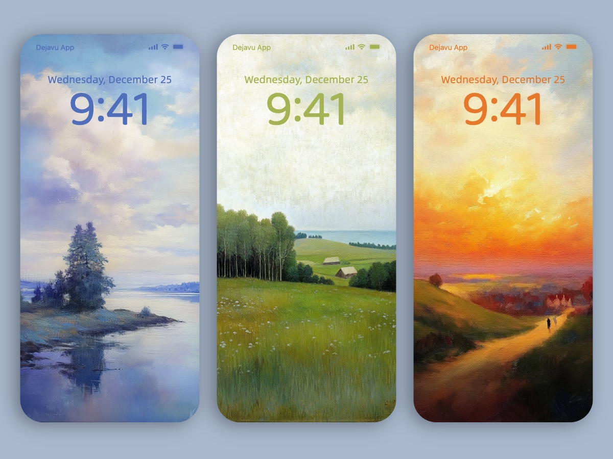 Download Dreamy Scene Aesthetic Konstantin Kryzhitsky Painting Minimal Wallpapers 8K for iPhone & Android