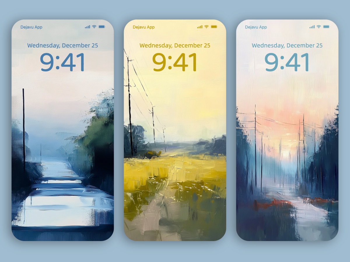 Download Dreamy Hue eremy Miranda’s Abstract Landscape Painting Wallpapers 8K for iPhone & Android