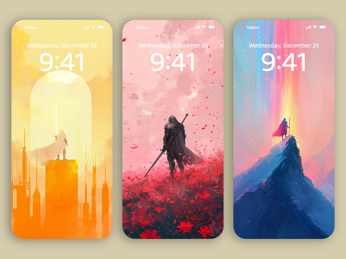 Download Colorful Aesthetic Knight Illustration Wallpapers 8K for iPhone & Android