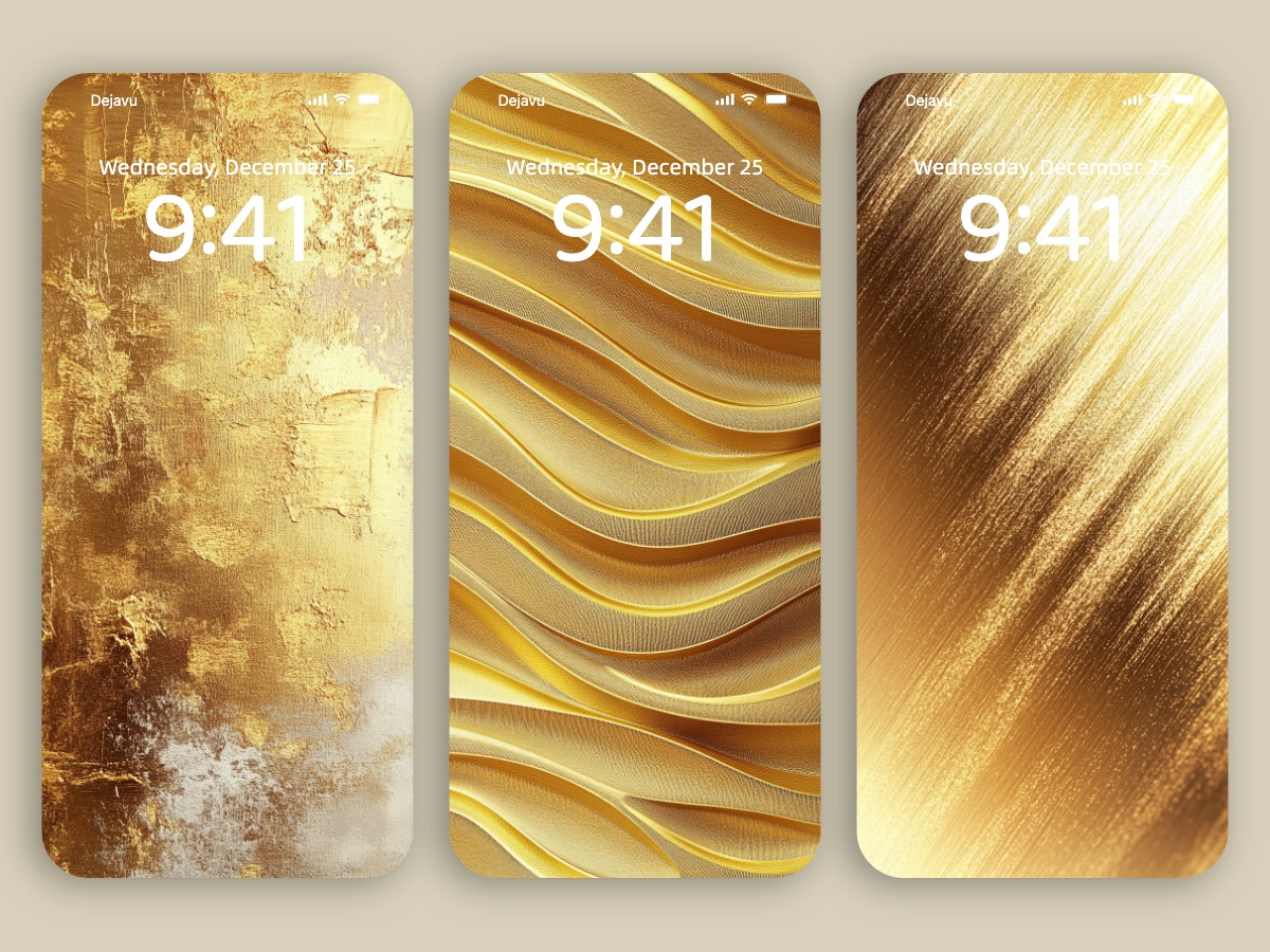 Download Minimal Golden Aesthetic Wallpapers 8K for iPhone & Android