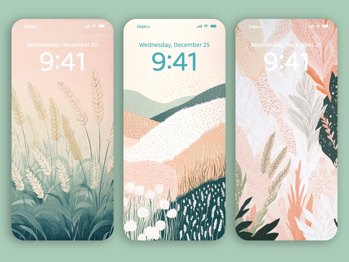 Download Minimalist Pink Aesthetic Wheat Fields Wallpapers 8K for iPhone & Android