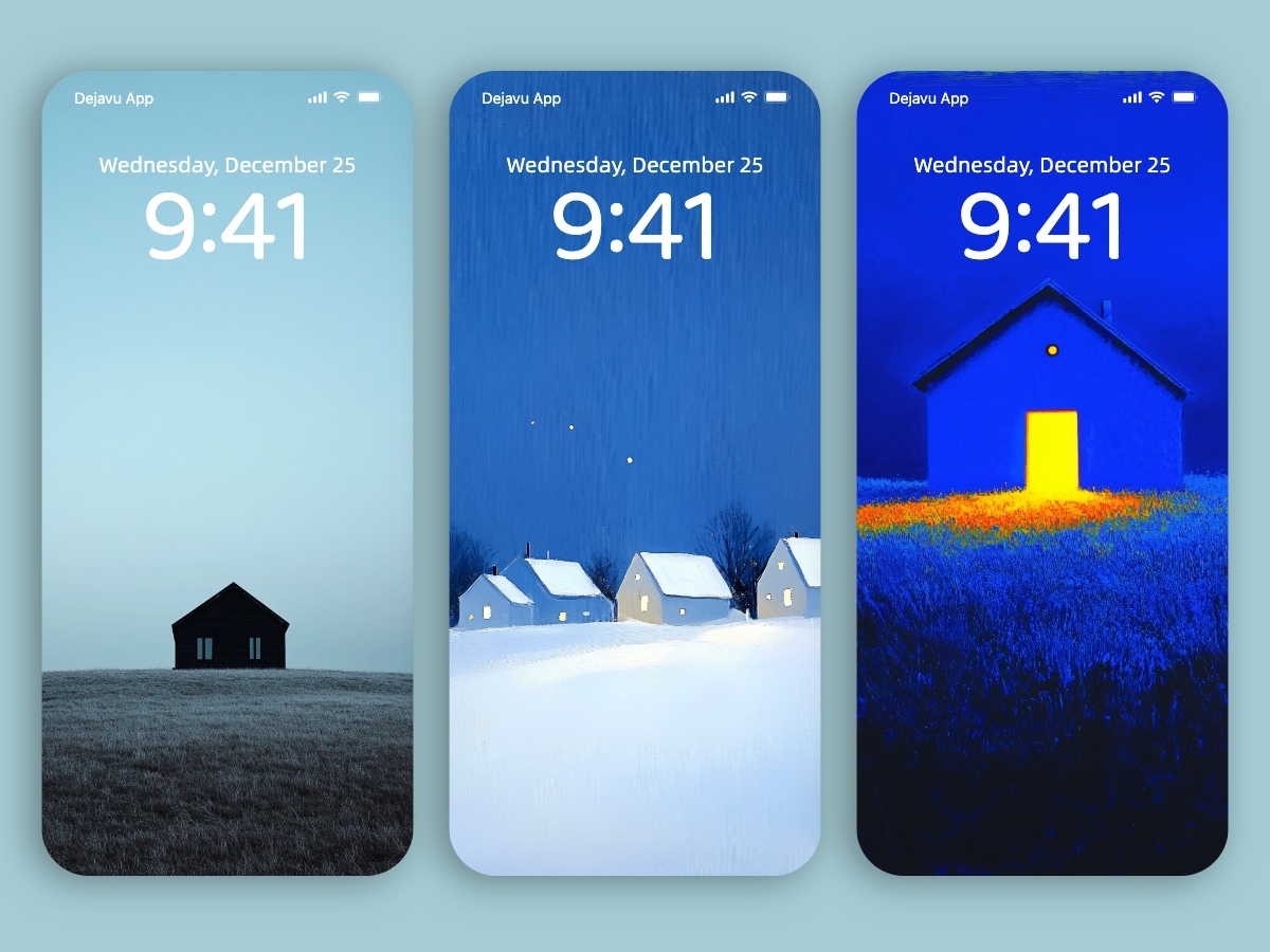 Download Lonely Cabin Minimal Wallpapers 8K for iPhone & Android