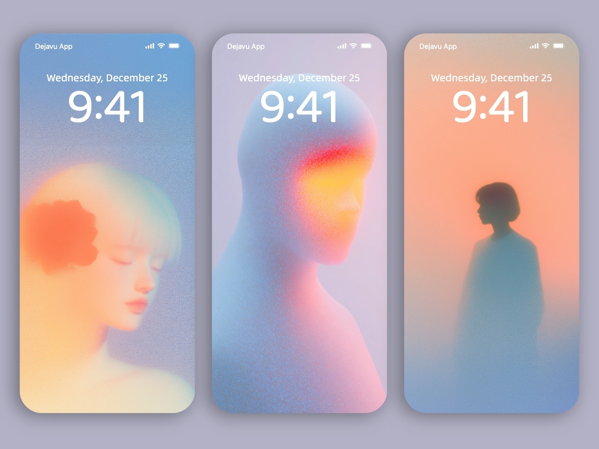 Download Virtual Consciousness Phone Wallpapers: Abstract Portraits of a Digital Mind 8K for iPhone & Android