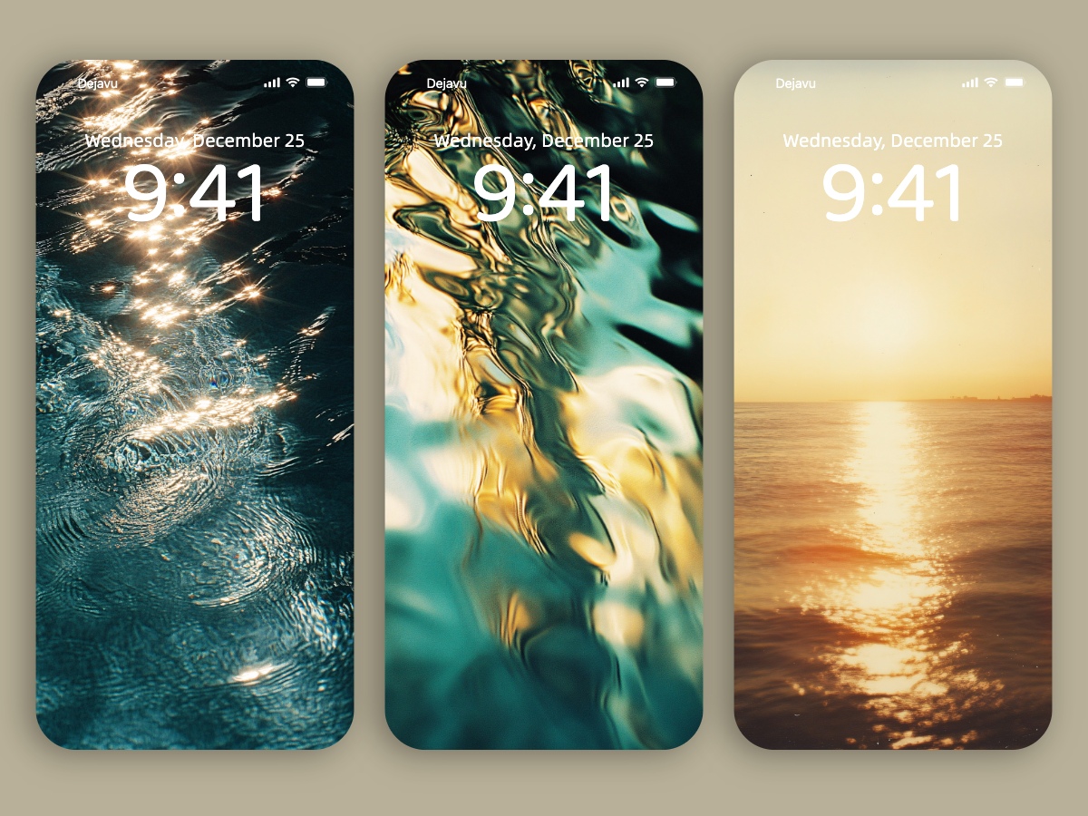 Download 8K Minimal Wallpapers – The Secret of Ripples: Magical Light & Water for iPhone & Android