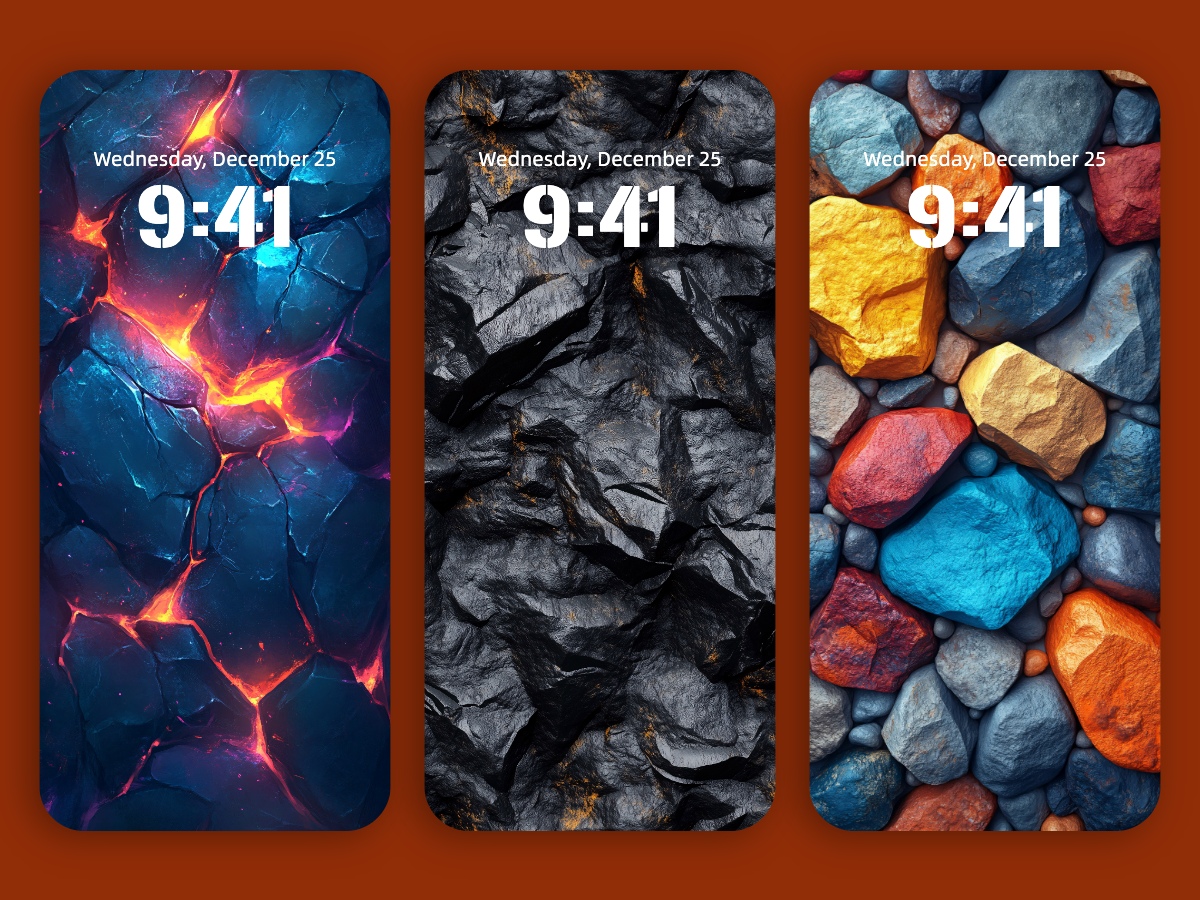 8K Rock Texture Aesthetic Phone Wallpapers – Dreamy Minimal Patterns for iPhone & Android