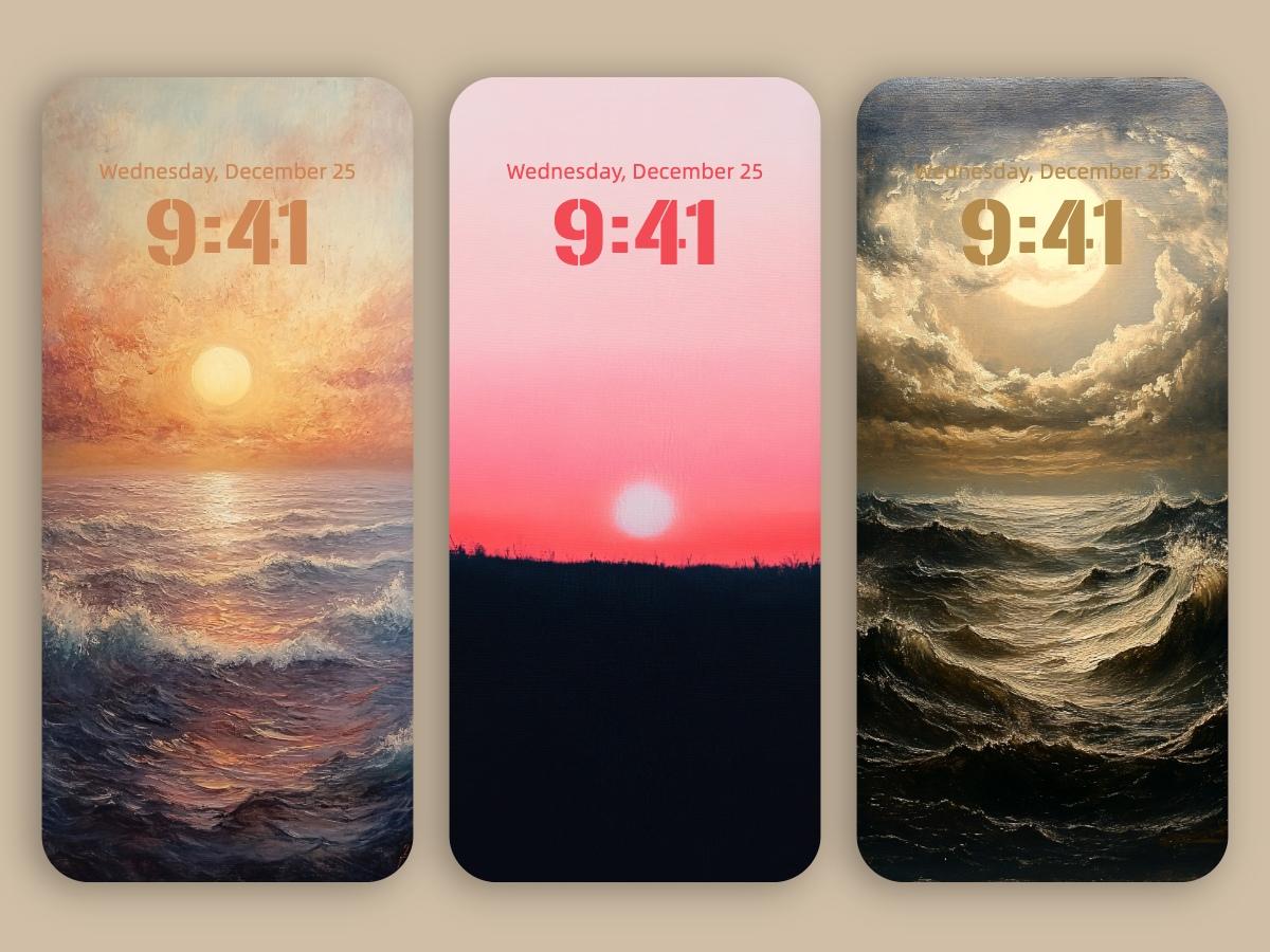 Minimal Sunset Aesthetic Phone Wallpapers 8K for iPhone & Android – Calm, Clean, and Timeless