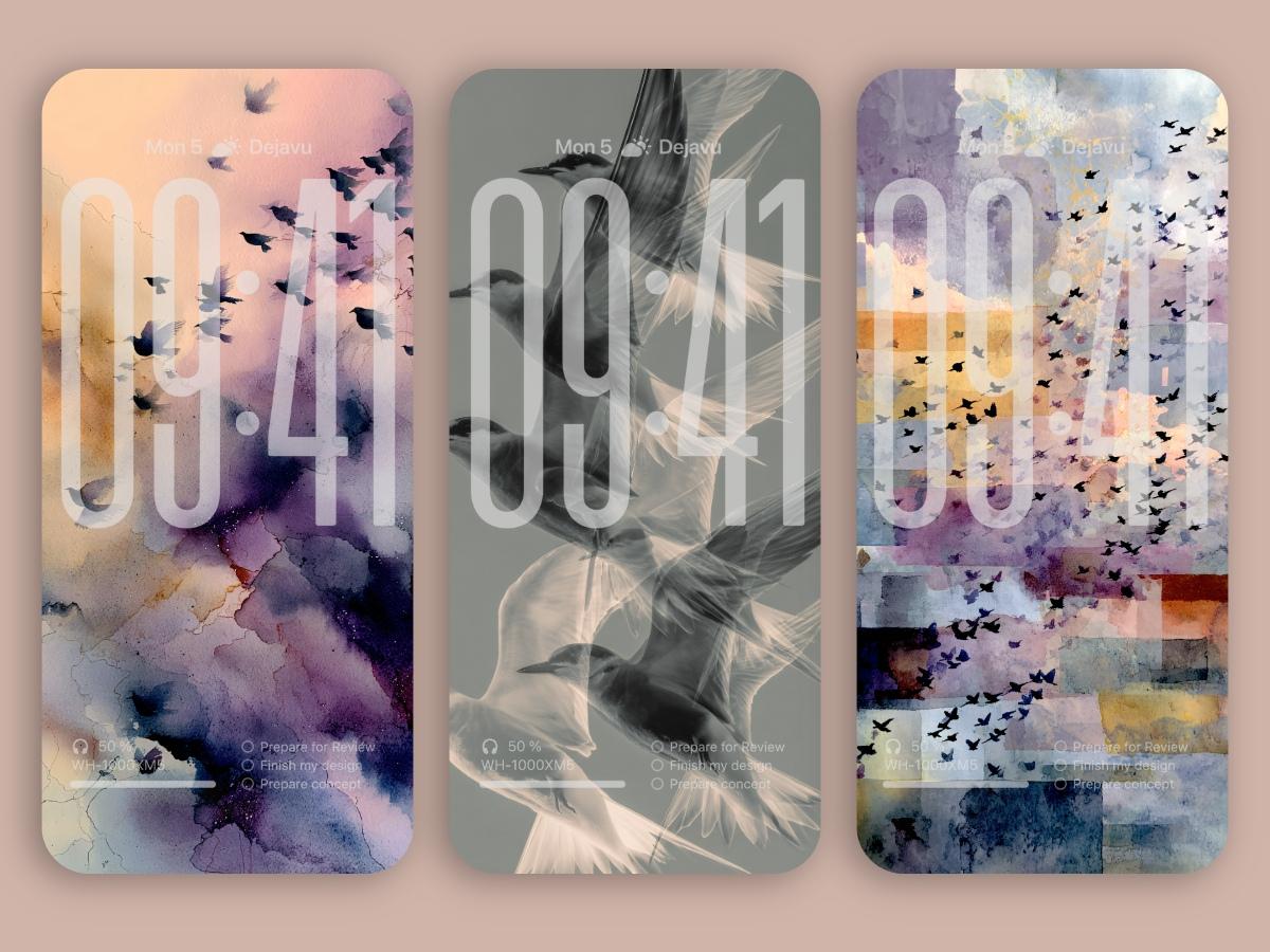 8K Minimal Phone Wallpapers of Murmuration Birds for iOS 26 and Android – Stunning Living Cloud Aesthetics