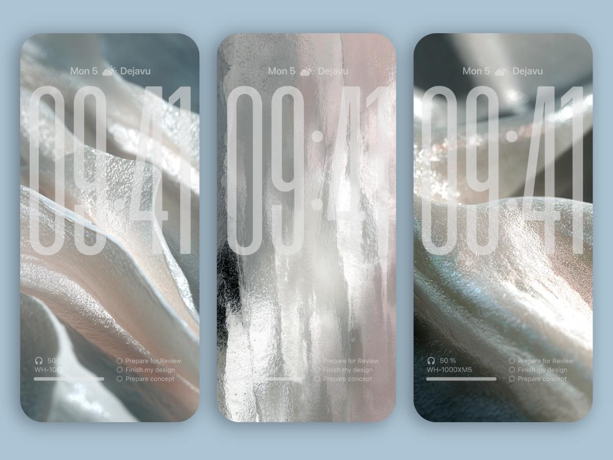 8K Minimal Phone Wallpapers iOS 26 – Iridescent Texture with Hidden Map Aesthetic for iPhone & Android